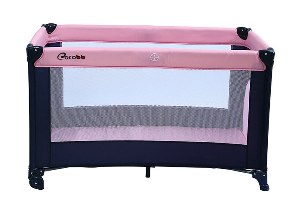 Transparent folding kids playpen travel cot baby sleeping bed