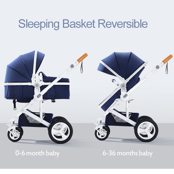 High landscape babylife 3 in 1 baby car stroller 2 way baby stroller (Bag not included)