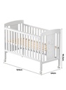 Children Wooden Crib, Bed Multifunctional & Adjustable Levels, (bedding set sold separately)