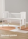 Children Wooden Crib, Bed Multifunctional & Adjustable Levels, (bedding set sold separately)