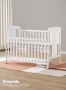 Children Wooden Crib, Bed Multifunctional & Adjustable Levels, (bedding set sold separately)