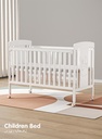 Children Wooden Crib, Bed Multifunctional & Adjustable Levels, (bedding set sold separately)