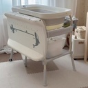 2 in 1Height Adjustable Foldable Daycare Baby Diaper Changing Table with Safety Strap