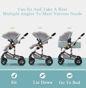 3 in 1  Baby Stroller High landscape with Car Seat Folding for 0-3 Years