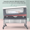 Twin Bassinets for Baby Double Bedside Sleeper - Perfect for Twins, Adjustable Height and Angle, Mesh Sides, Storage Pockets, Available in two colors