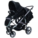 Twins Stroller High Landscape Aluminum Alloy Pram Twins Baby Pram