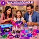 31 Pcs Galaxy Slime combo Kit – Glow in The Dark DIY Slime Making Kit with Fluffy Clay, Cloud Foam & Glitter, Arts & Crafts Toy for Girls & Boys, Birthday Gift, Creative Slime Kit Age 6+