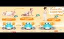 Crawling Crab Baby Toy – Interactive Electric Toy for Baby & Toddlers with Music & LED Lights | Tummy Time Moving Crab Toy with Obstacle Avoidance | Rechargeable – Green/Yellow