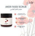 IDIR Aker Fassi Body Scrub and Face Scrub | with Argan Essential Oil and Sweet Almond Oil | Dull Skin – Brightening Formula - Deep Exfoliating Scrub Enriched with Vitamin E and Antioxidants
