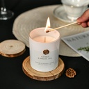 Citrus White tea Candles for Home Scented-White Tea, Pure Essential Oils Natural Soy Candles, White Glass Jars.