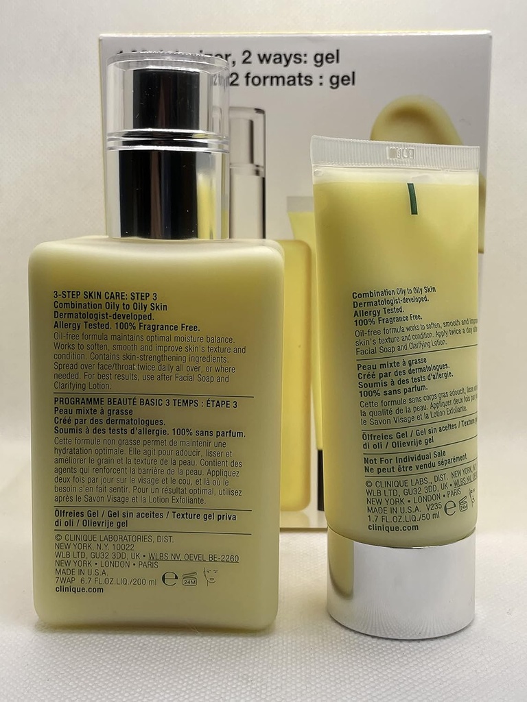 Clinique dramatically different moisturizing gel jumbo 6.7oz + travel 1.7oz