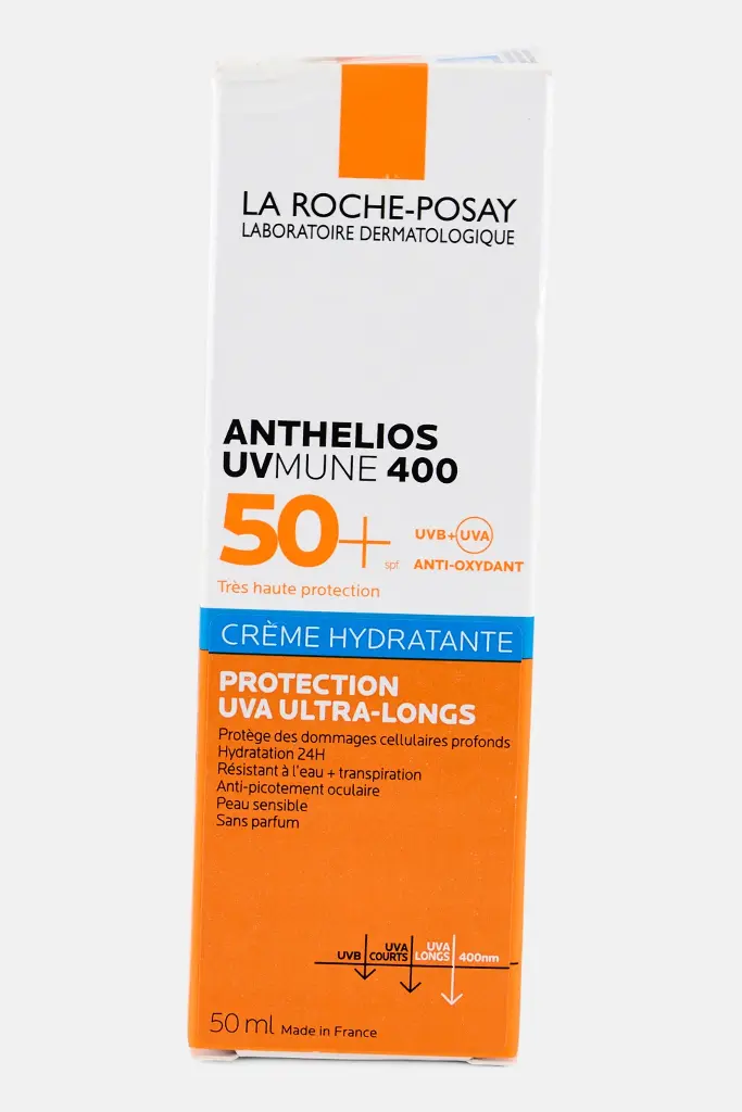 La Roche-Posay Anthelios UVMUNE 400 SPF 50+ Hydrating cream.