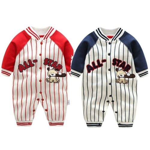 Winter Casual Baby Cute Romper All star Cotton  Long Sleeve Toddler Clothing