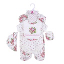 5 pcs newborn Fashion baby Clothing Set cotton Cute baby girl clothes suit Newborn boy suit 3pcs
