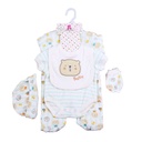5 pcs newborn Fashion baby Clothing Set cotton Cute baby girl clothes suit Newborn boy suit 3pcs