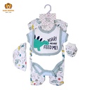 5 pcs newborn Fashion baby Clothing Set cotton Cute baby girl clothes suit Newborn boy suit 3pcs