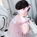 100% cotton New Born Girls Baby Clothes Short Sleeve Angel Wings Baby Romper Dress