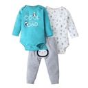 3pcs Pant Autumn Baby Bodysuit Set Baby unsex Spring Romper Clothes Cotton Infant Clothing