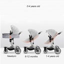 Eggshell Luxury shaped Baby Stroller 3 in 1