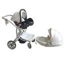 Eggshell Luxury shaped Baby Stroller 3 in 1