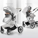 Eggshell Luxury shaped Baby Stroller 3 in 1