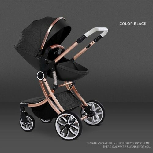 Eggshell Luxury shaped Baby Stroller 3 in 1