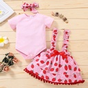 2 Pcs Party Dress Baby Kids 0-18M Outfits Toddler,little Girls Summer Clothes Sets Children Fashion Bodysuit H