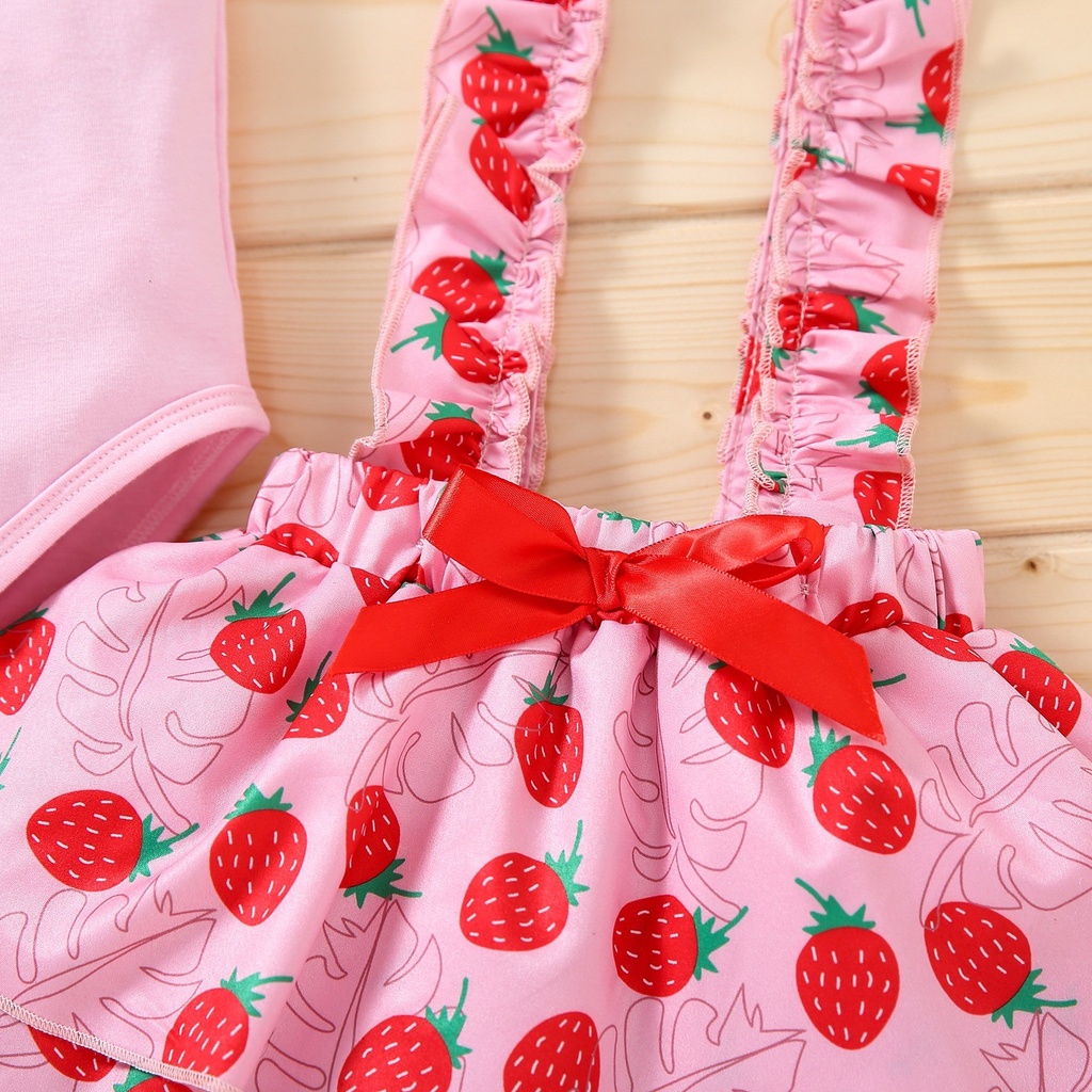 2 Pcs Party Dress Baby Kids 0-18M Outfits Toddler,little Girls Summer Clothes Sets Children Fashion Bodysuit H