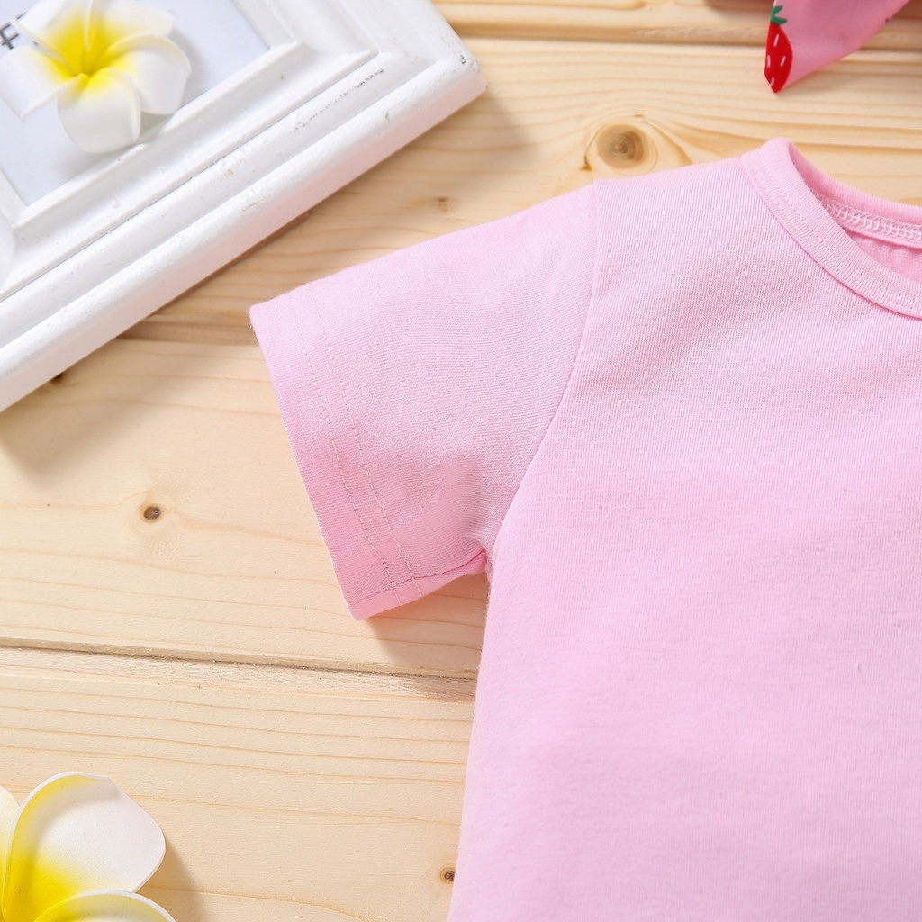 2 Pcs Party Dress Baby Kids 0-18M Outfits Toddler,little Girls Summer Clothes Sets Children Fashion Bodysuit H