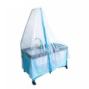 Folding Portable Covered Travel Bed Fashion Carry Baby Cot With Decoration
