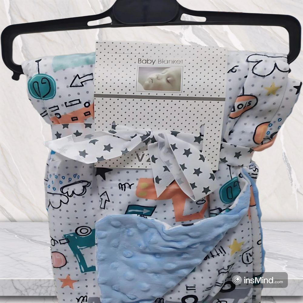Cute Plush Multi-Colors Baby Blanket Swaddle (75x120 cm)