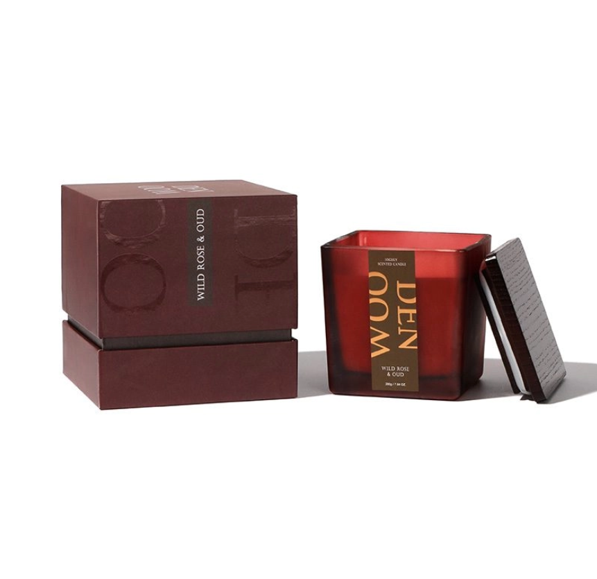 Floating Wood Collection Scented Candle – Elegant Home Fragrance