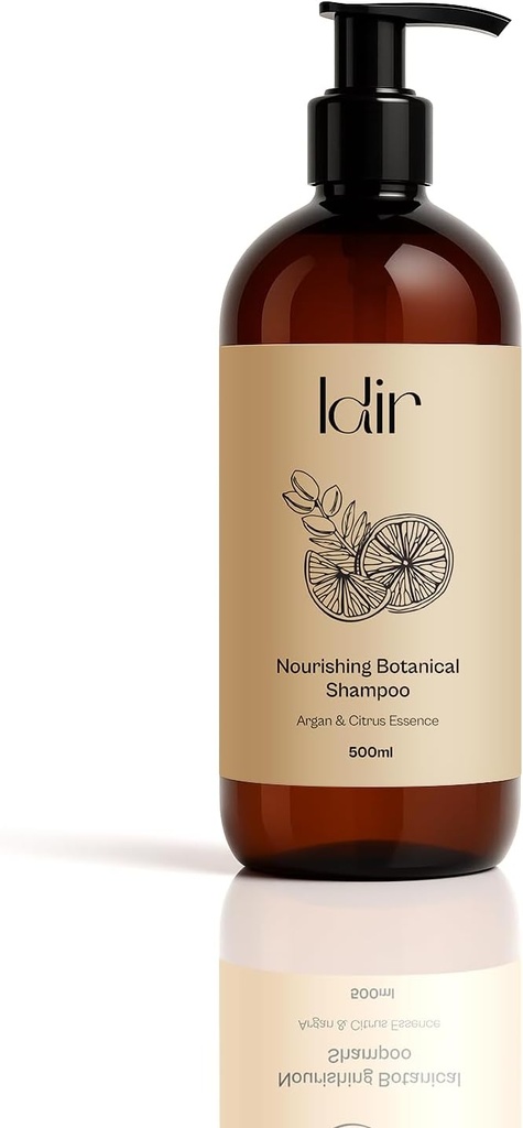 IDIR Nourishing Botanical Shampoo - Argan & Citrus Essence | Sulfate Free Shampoo, Hydrating & Strengthening | Supports Hair Growth & Scalp Balance – Natural Hair Care 500ml-Orange Blossom Scent 