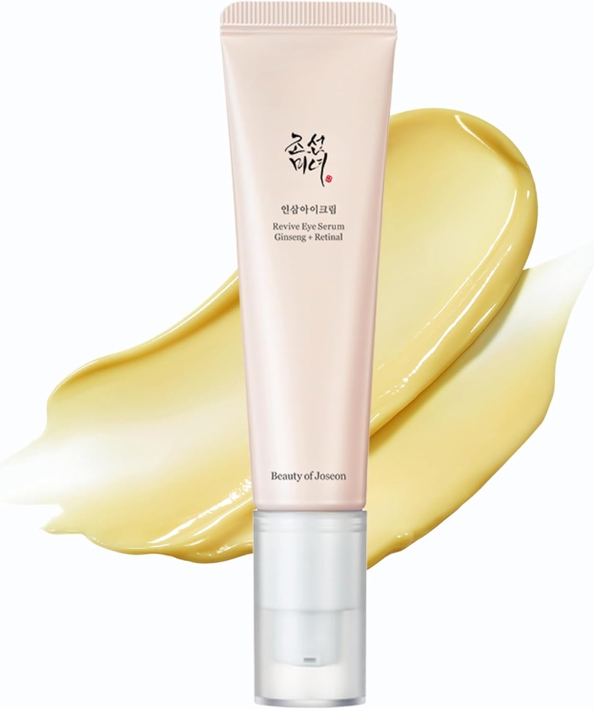 Beauty of Joseon Revive Eye Serum with Ginseng Retinal Niacinamide Korean Eye Cream for Fine Lines, Dark Spots Correcting Puffy Eyes for Face Korean Skincare For Men and Women 30ml
