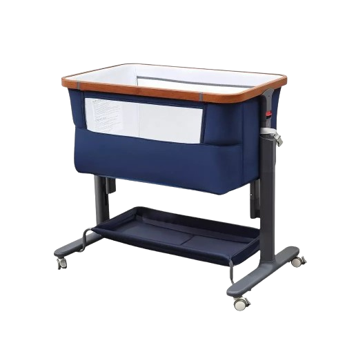 Portable Bedside Bassinet: Newborn Co-Sleeper and Baby Sleeping Crib with Storage