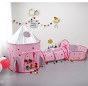 3 pieces castle child indoor outdoor play teepee kids tent 1 - 8 years