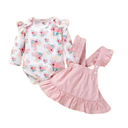 High Quality cotton baby girl dress for baby girl summer Printed kids dress sets