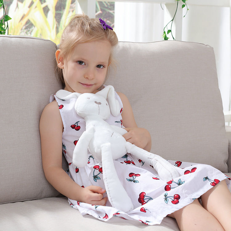 Soft cloth teddy rabbit with long legs and arms - GREY COLOR