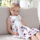 Soft cloth teddy rabbit with long legs and arms - GREY COLOR