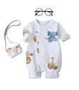 White Baby Romper