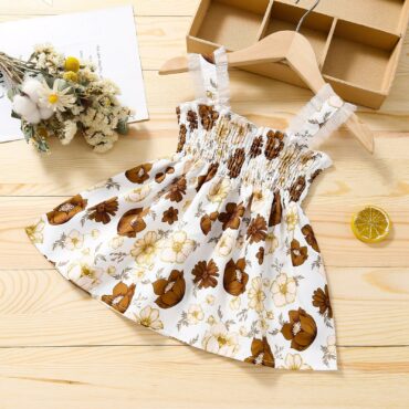 Summer Girls Dress Fashion Sleeveless Backless Kids Dresses Toddler Girl Birthday Party Princess Dress Sweet Children Clothing