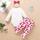 Baby Girl Heart Elephant Romper