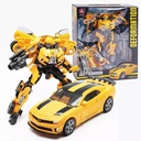 Bumblebee Transformers: One Prime Changer 11-Inch (27cm) BIG Size Robot Action Figure, Transforming Car for Boys and Kids, Gift Toys, Interactive Transformer Toys for Ages 6+ (Bumblebee)