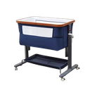 Portable Bedside Bassinet: Newborn Co-Sleeper and Baby Sleeping Crib with Storage